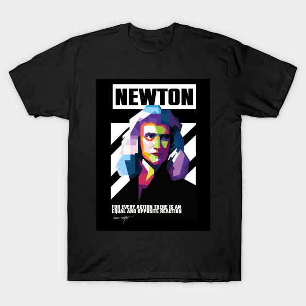 Sir Isaac Newton T-Shirt by WPAP46